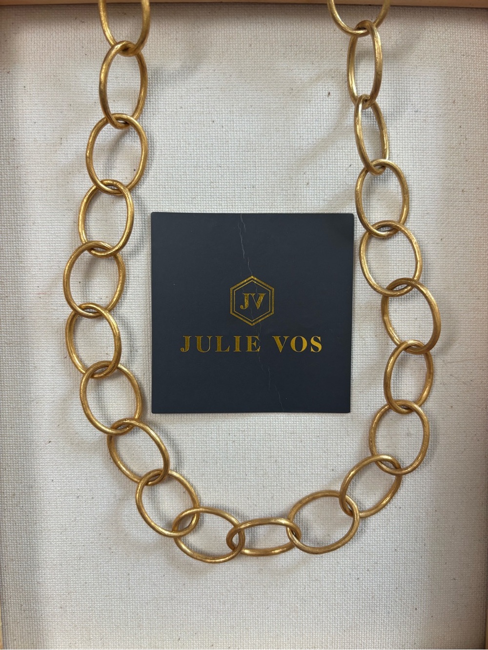 Julie Vos Gold Link Chain Necklace